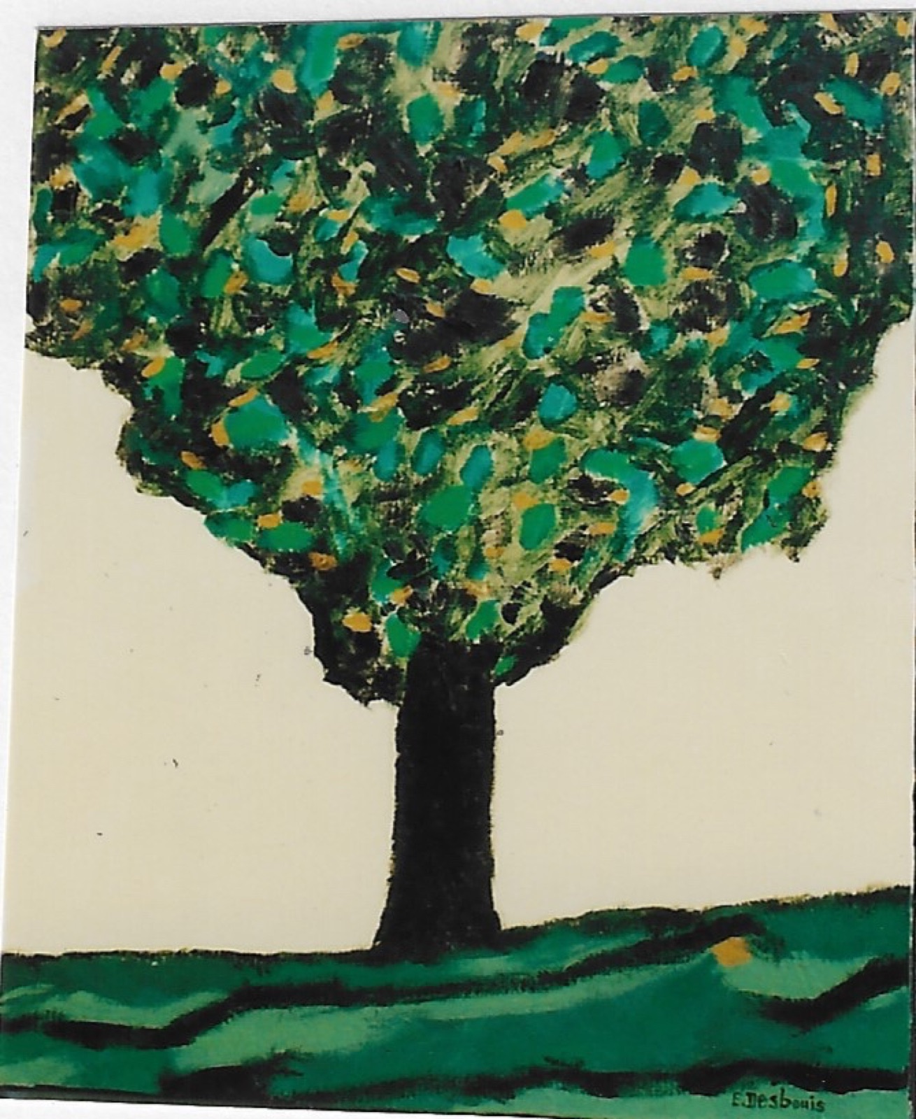arbre doré