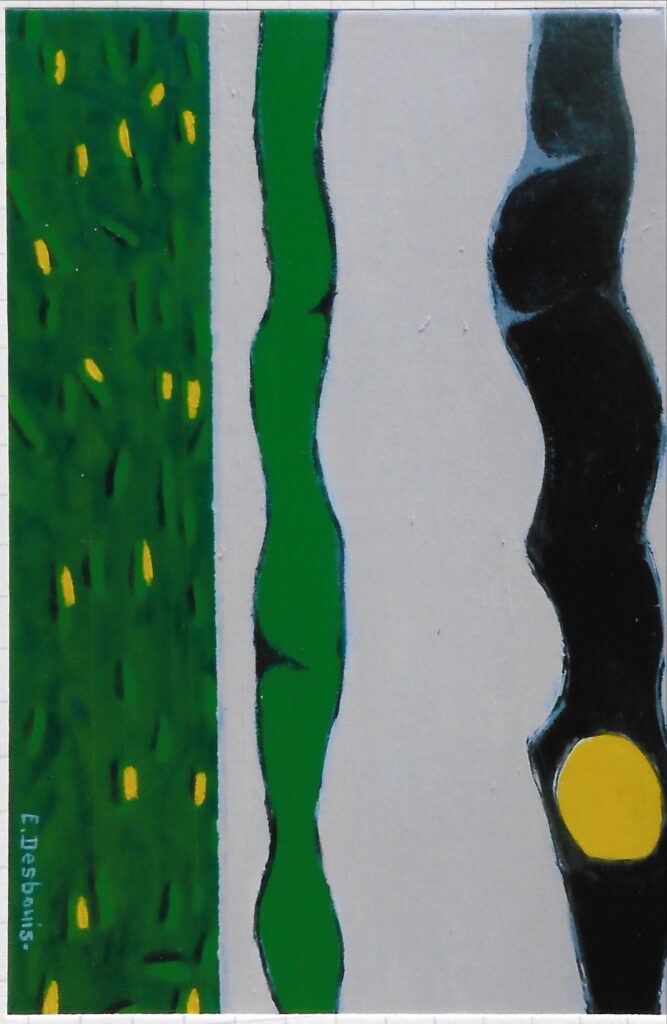 Paysage 2 nuages, soleil