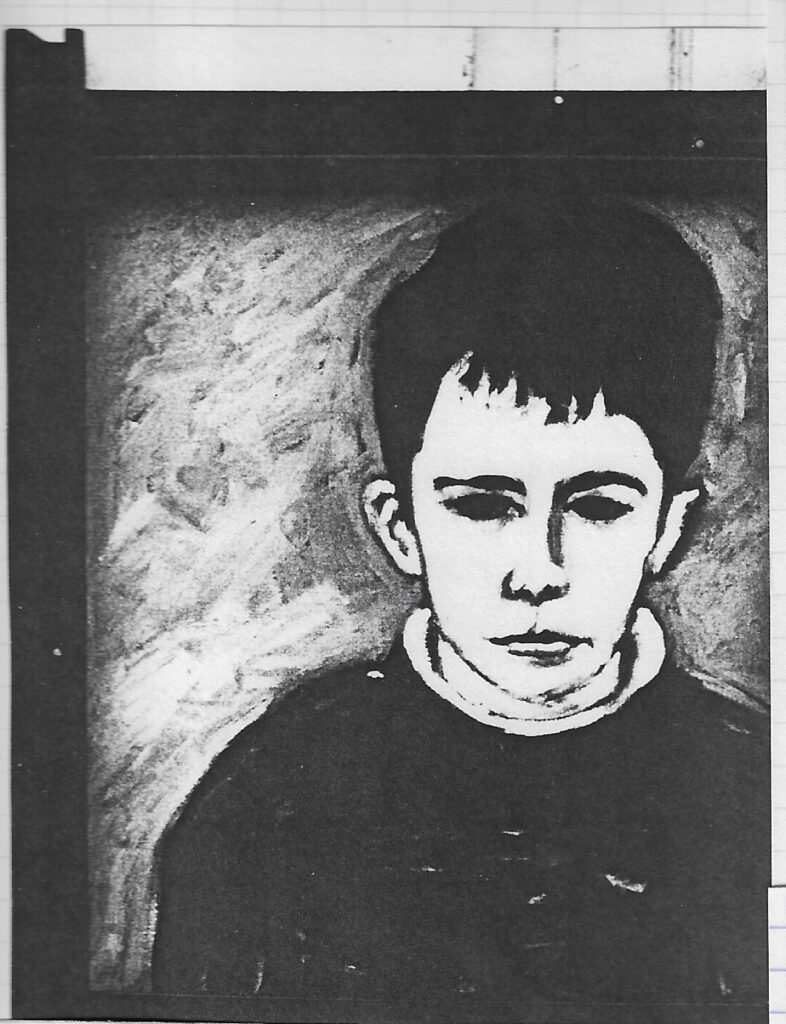 Ajour cadre en acier patiné le 7/2/1997
